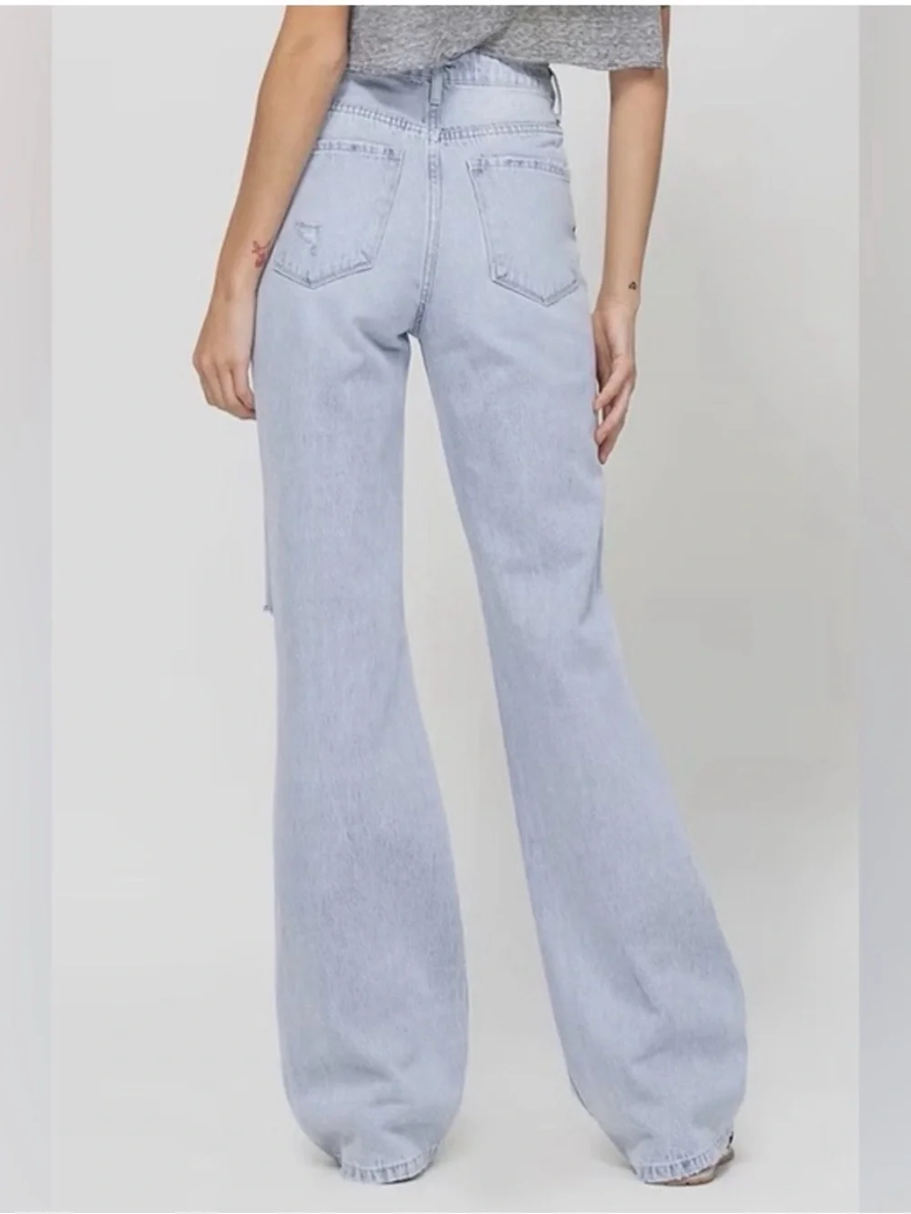 New! Vervet High Rise Leslie 90s Vintage Flare Leg Jeans Womens Size 29 - Picture 2 of 15
